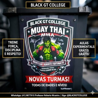 Academia Black GT College professor Roberto Nicastro Mestre Black